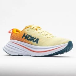 HOKA Bondi X Men's Yellow Pear/Radiant Yellow -fashion shoes 047662 5