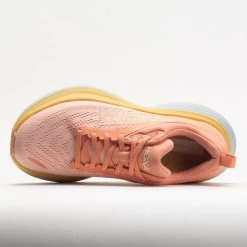 HOKA Bondi 8 Women's Shell Coral/Peach Parfait -fashion shoes 048475 2