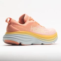 HOKA Bondi 8 Women's Shell Coral/Peach Parfait -fashion shoes 048475 6