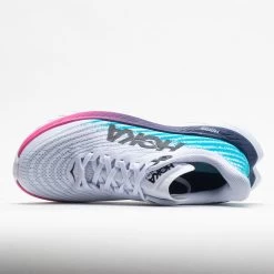 HOKA Mach 5 Women's White/Scuba Blue -fashion shoes 048542 2