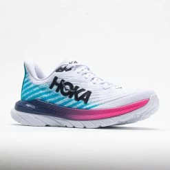 HOKA Mach 5 Men's White/Scuba Blue -fashion shoes 048548 5