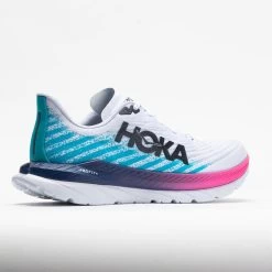 HOKA Mach 5 Men's White/Scuba Blue -fashion shoes 048548 6