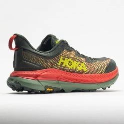 HOKA Mafate Speed 4 Men's Thyme/Fiesta -fashion shoes 048635 6