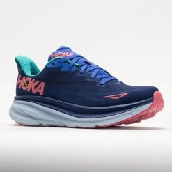 HOKA Clifton 9 Women's Bellwether Blue/Ceramic -fashion shoes 049206 5