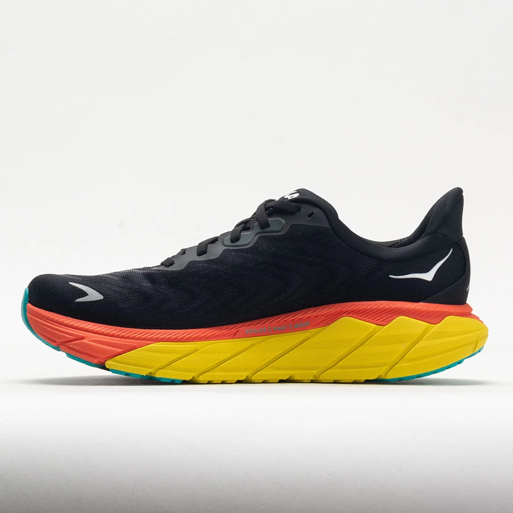 HOKA Arahi 6 Men's Black/Flame 4 HOKA Arahi 6 Men's Black/Flame - Image 2