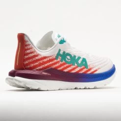HOKA Mach 5 Women's White/Flame -fashion shoes 049251 6