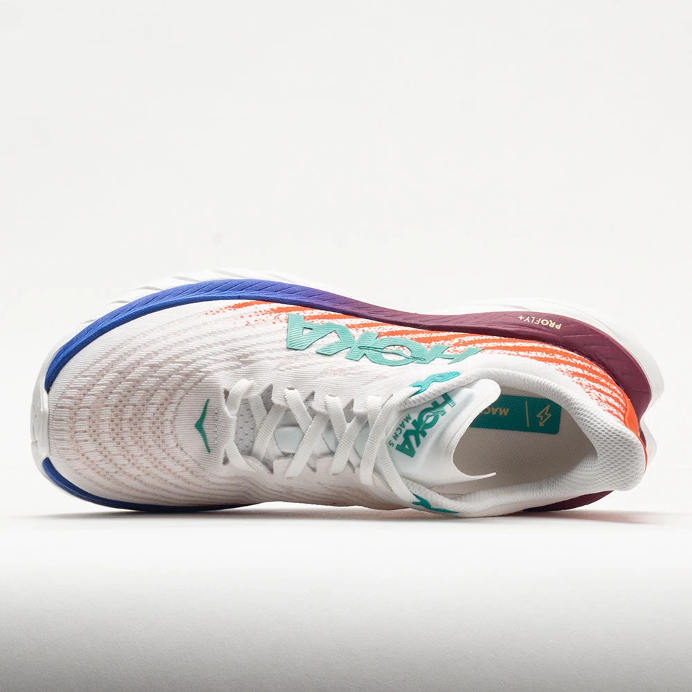 HOKA Mach 5 Men's White/Flame 5 HOKA Mach 5 Men's White/Flame - Image 3