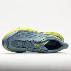 HOKA Speedgoat 5 Men's Stone Blue/Dark Citron -fashion shoes 049271 2