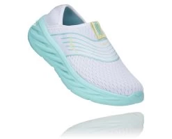 Hoka Women's Ora Recovery Shoe (WBTN - White/Blue Tint)