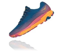 Hoka Women's Torrent 2 (MBSF - Moroccan Blue / Saffron) -fashion shoes 1110497 MBSF 4