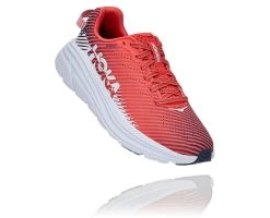 Hoka Womenâs Rincon 2 (HCWH - Hot Coral/White)