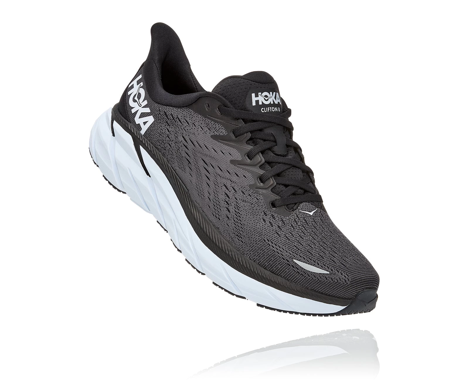 Hoka Men's Clifton 8 (BWHT - Black/White) 3 Hoka Men's Clifton 8 (BWHT - Black/White)