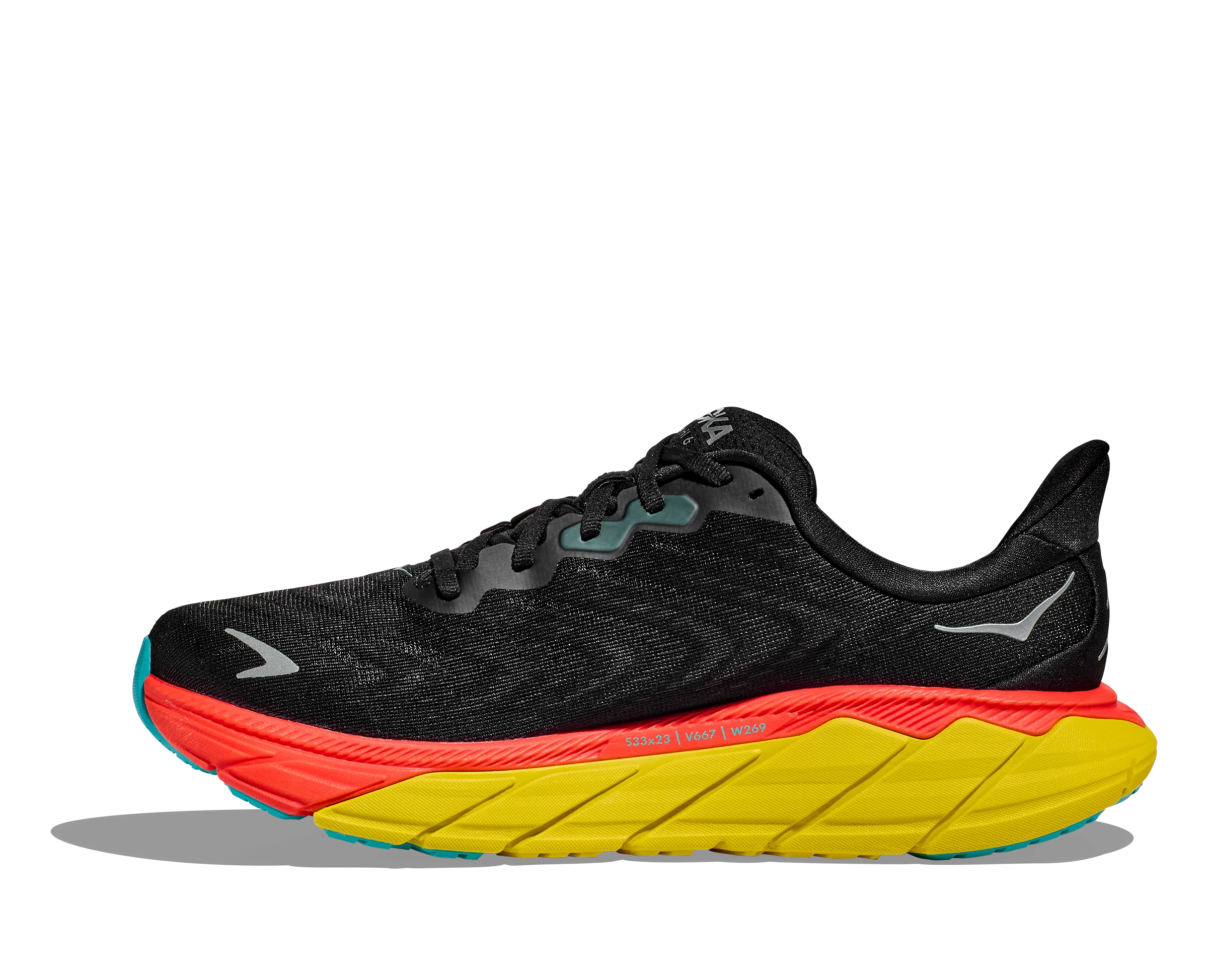 Hoka Men's Arahi 6 (BFLM - Black/Flame) 4 Hoka Men's Arahi 6 (BFLM - Black/Flame) - Image 2
