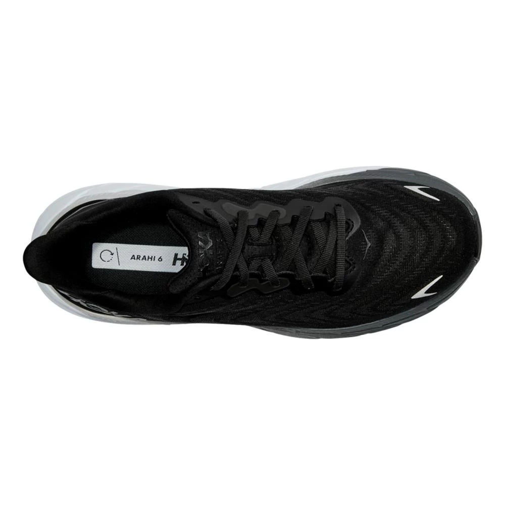 Men's HOKA Arahi 6 - 1123194-BWHT 6 Men's HOKA Arahi 6 - 1123194-BWHT - Image 4
