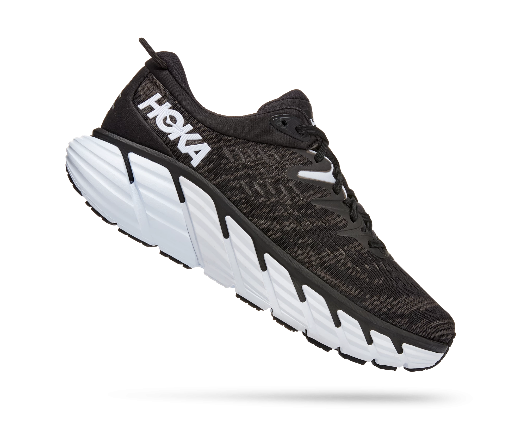 Hoka Men's Gaviota 4 (BWHT - Black/White) 4 Hoka Men's Gaviota 4 (BWHT - Black/White) - Image 2