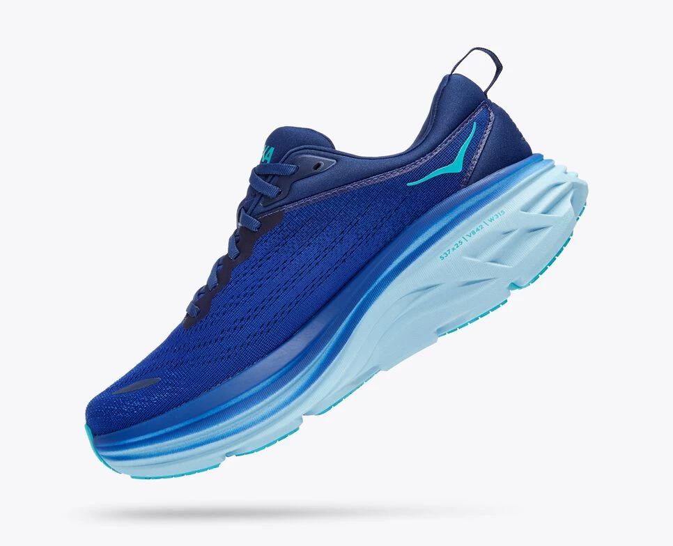 Hoka Men's Bondi 8 (BBBG - Bellwether Blue/Bluing) 6 Hoka Men's Bondi 8 (BBBG - Bellwether Blue/Bluing) - Image 4