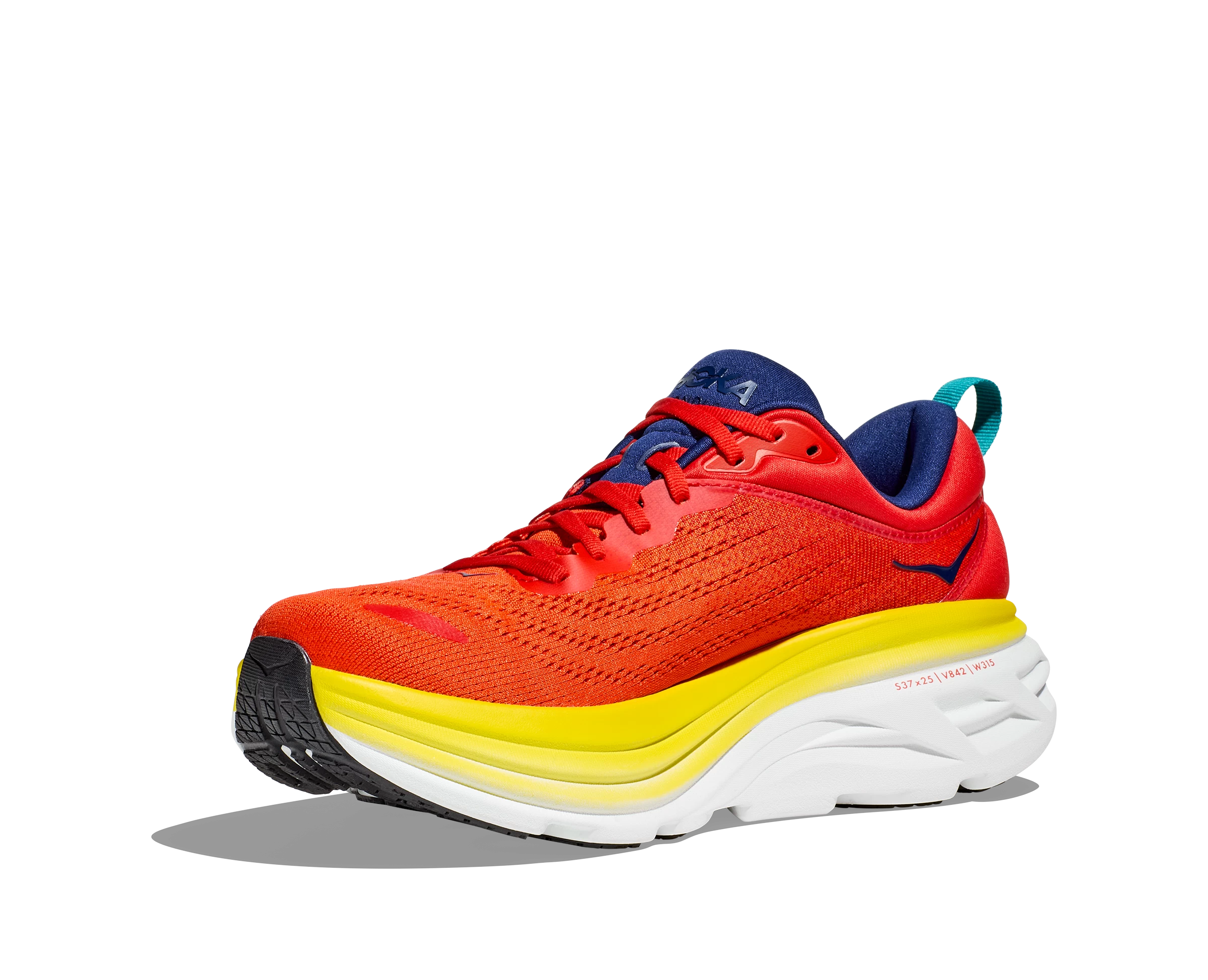 Hoka Men's Bondi 8 (RAFL - Red Alert/Flame) 9 Hoka Men's Bondi 8 (RAFL - Red Alert/Flame) - Image 7