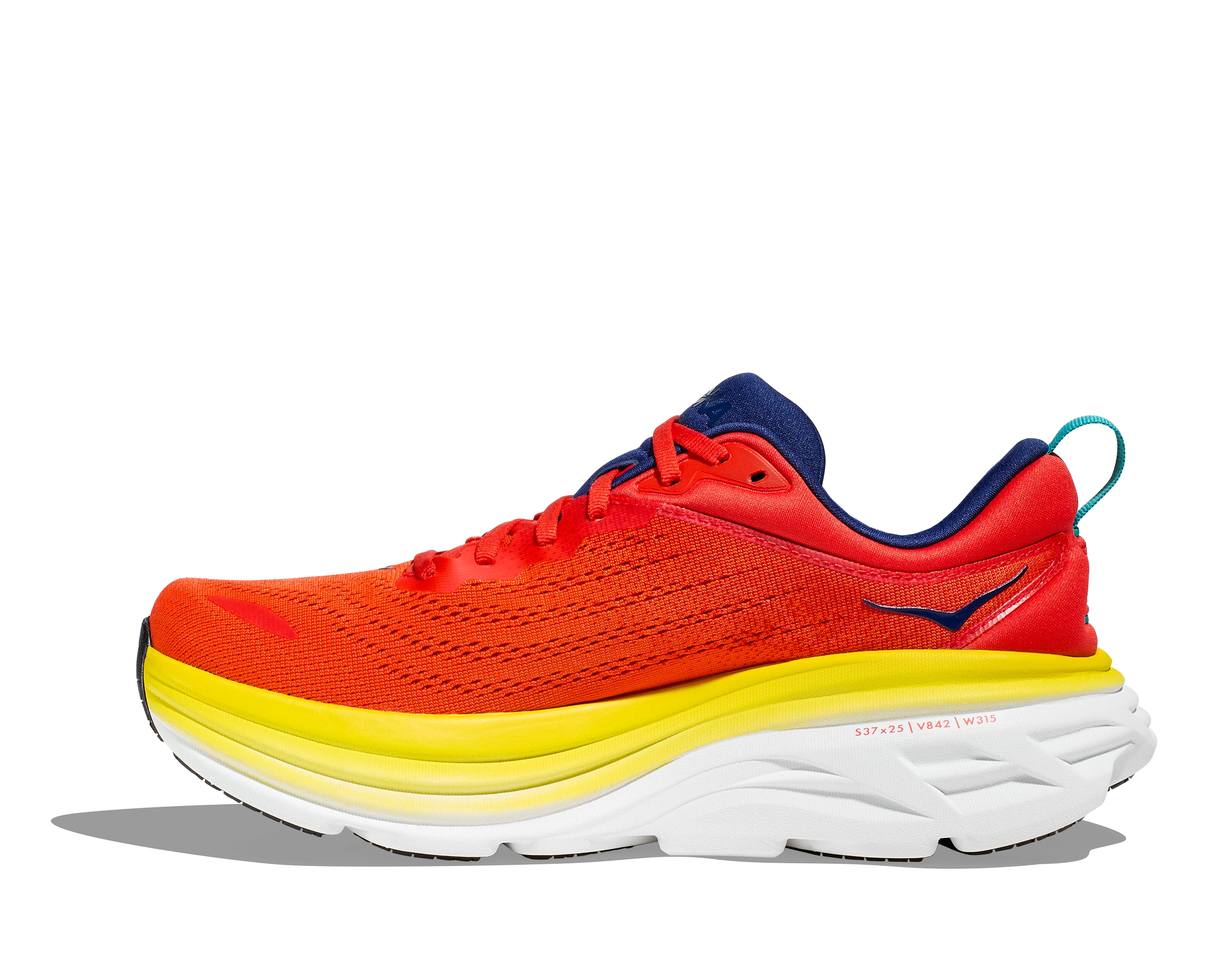 Hoka Men's Bondi 8 (RAFL - Red Alert/Flame) 4 Hoka Men's Bondi 8 (RAFL - Red Alert/Flame) - Image 2