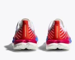 Hoka Men's Mach 5 (WFM - White/Flame) -fashion shoes 1127893 WFM 5