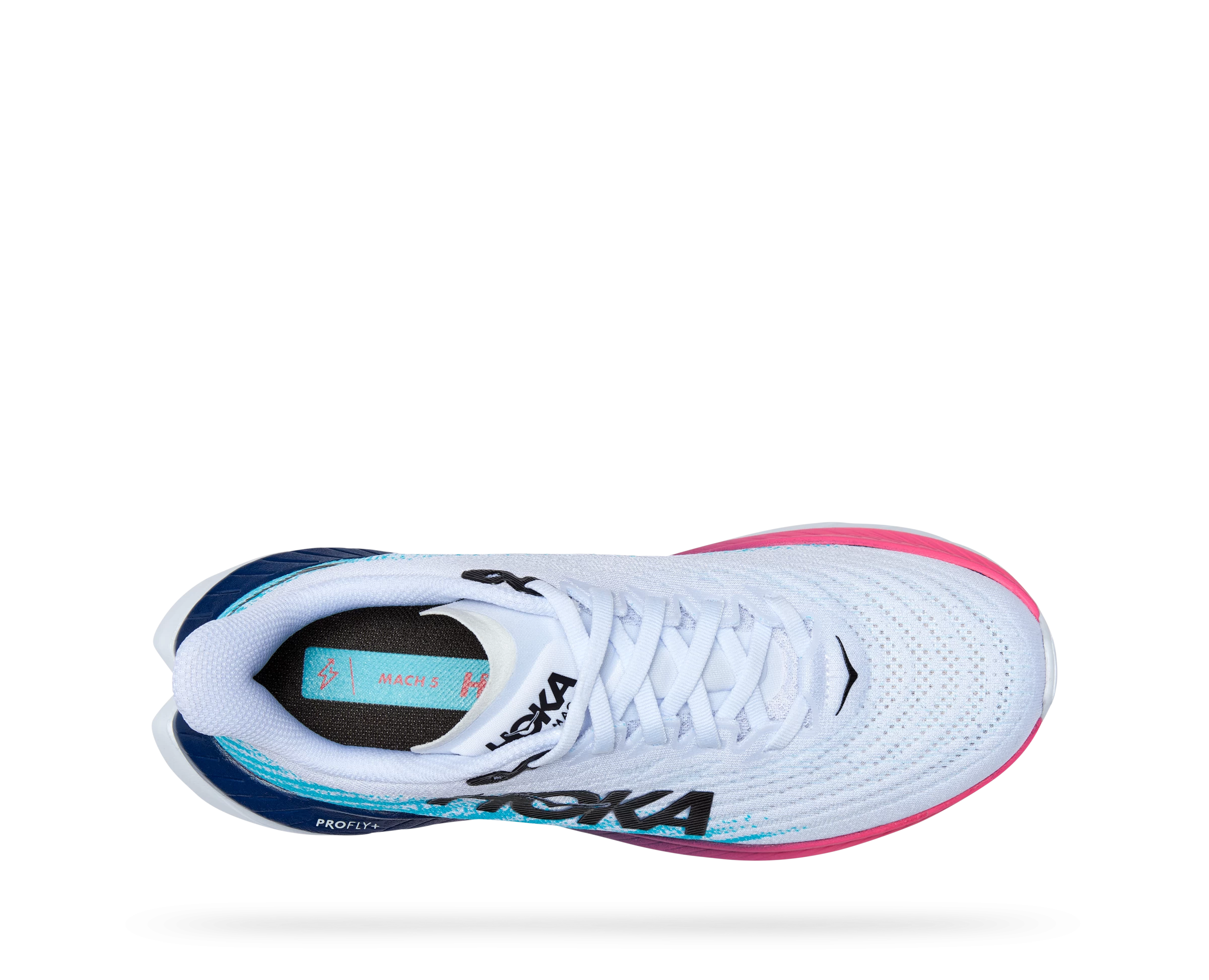 Hoka Men's Mach 5 (WSBB - White/Scuba Blue) 7 Hoka Men's Mach 5 (WSBB - White/Scuba Blue) - Image 5