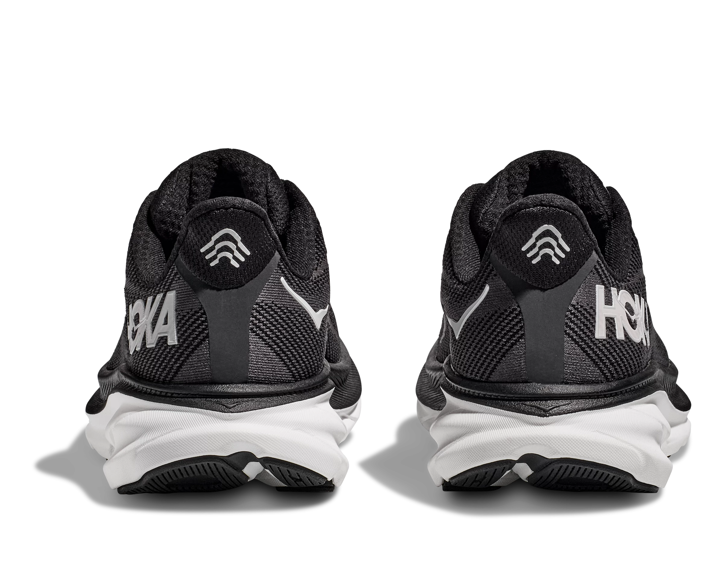 Hoka Men's Clifton 9 WIDE (BWHT - Black/White) 8 Hoka Men's Clifton 9 WIDE (BWHT - Black/White) - Image 6