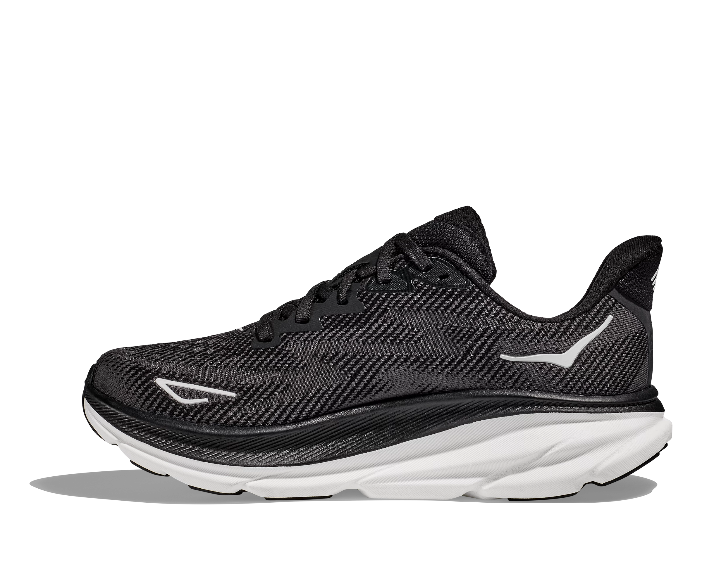 Hoka Men's Clifton 9 WIDE (BWHT - Black/White) 4 Hoka Men's Clifton 9 WIDE (BWHT - Black/White) - Image 2