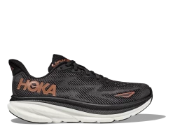 Hoka Women's Clifton 9 WIDE (BCPPR - Black/Copper)