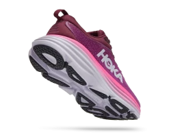 Hoka Women's Bondi 8 (BGWN - Beautyberry/Grape Wine) -fashion shoes 1127952 BGWN 3