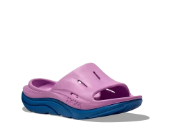 Hoka U Ora Recovery Slide 3 (CCSK - Cyclamen/Coastal Sky)