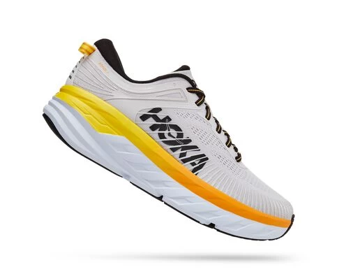 Hoka Men's Bondi 7 (NCRY - Nimbus Cloud/Radiant Yellow) 4 Hoka Men's Bondi 7 (NCRY - Nimbus Cloud/Radiant Yellow) - Image 2