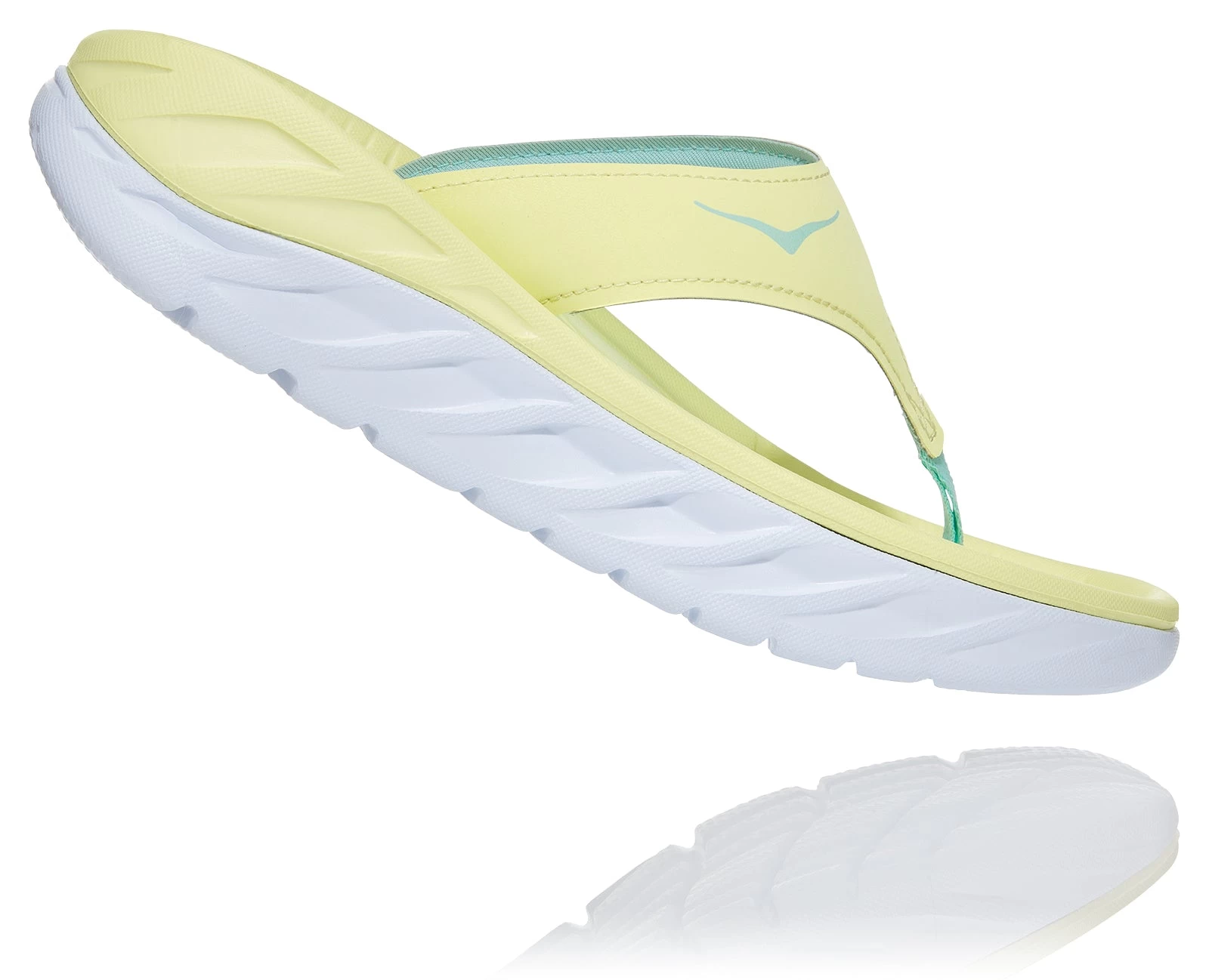 Hoka Women's Ora Recovery Flip (LGBT - Luminary Green/Blue Tint) 4 Hoka Women's Ora Recovery Flip (LGBT - Luminary Green/Blue Tint) - Image 2