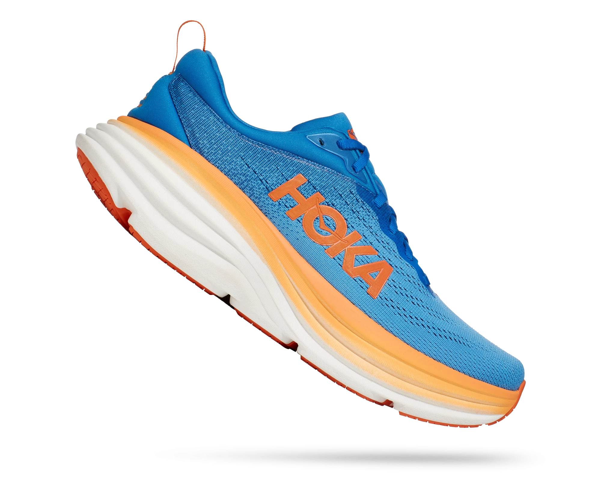 Hoka Men's Bondi 8 WIDE (CSVO - Coastal Sky/Vibrant Orange) 4 Hoka Men's Bondi 8 WIDE (CSVO - Coastal Sky/Vibrant Orange) - Image 2